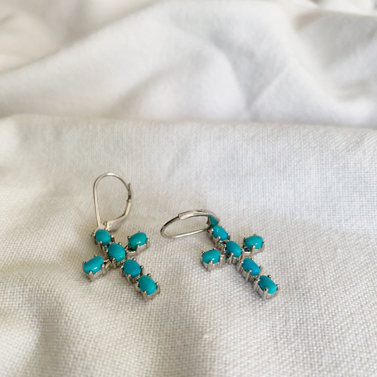 Sleeping Beauty Turquoise Earrings