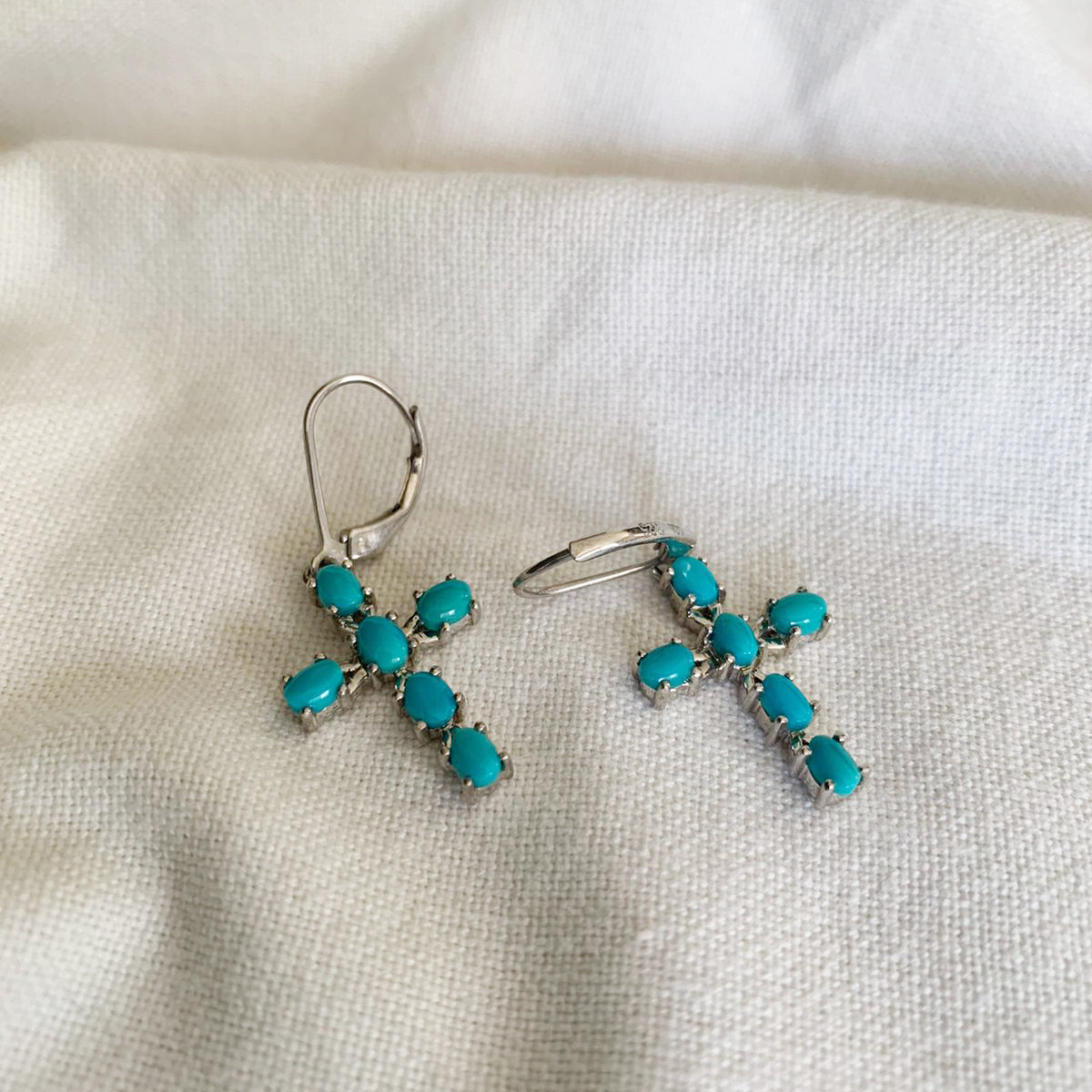 Sleeping Beauty Turquoise Earrings