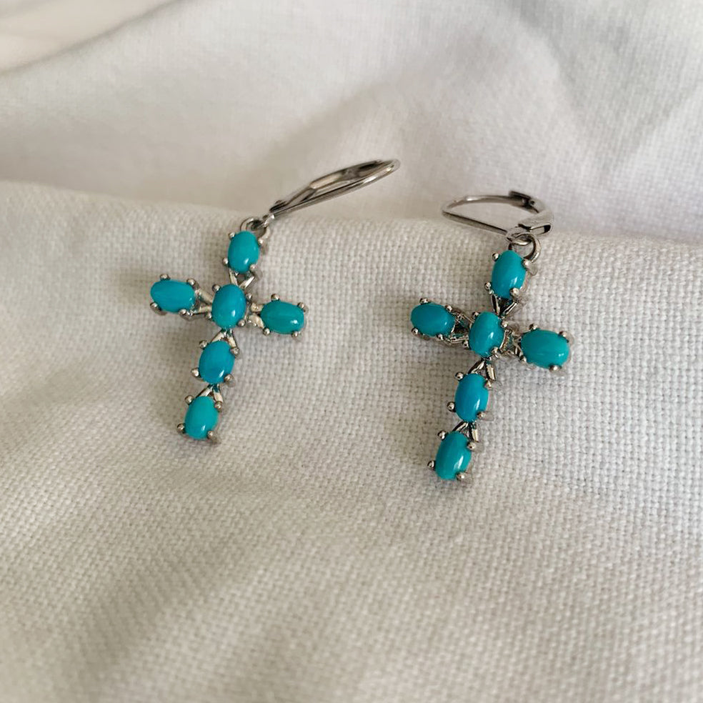 Sleeping Beauty Turquoise Earrings