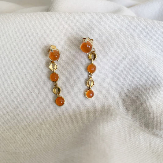 Carnelian Dangle Earrings