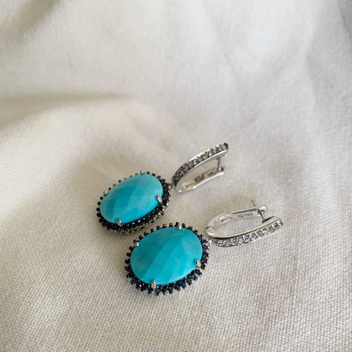 Turquoise Hoop Earrings