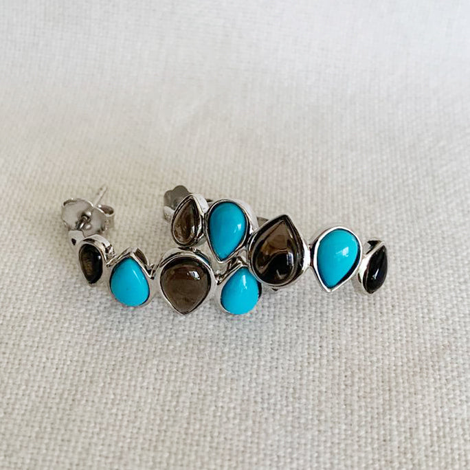 Sleeping Beauty Turquoise Stud Earrings