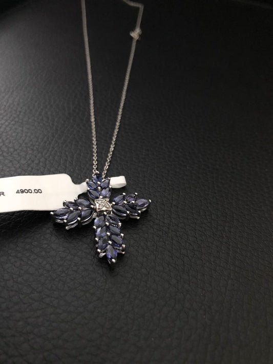 Bexley Cross Necklace .