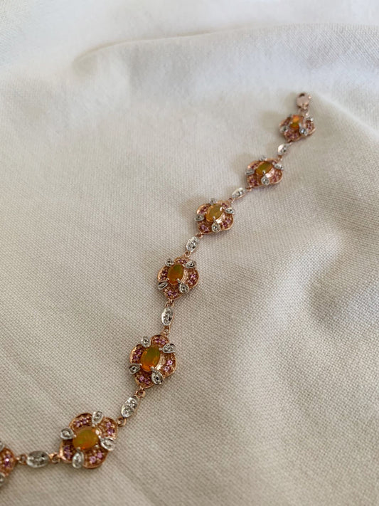 Yellow Opal Gemstone Bracelet