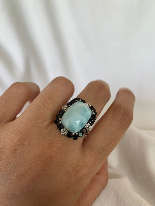 Larimar Gemstone Ring