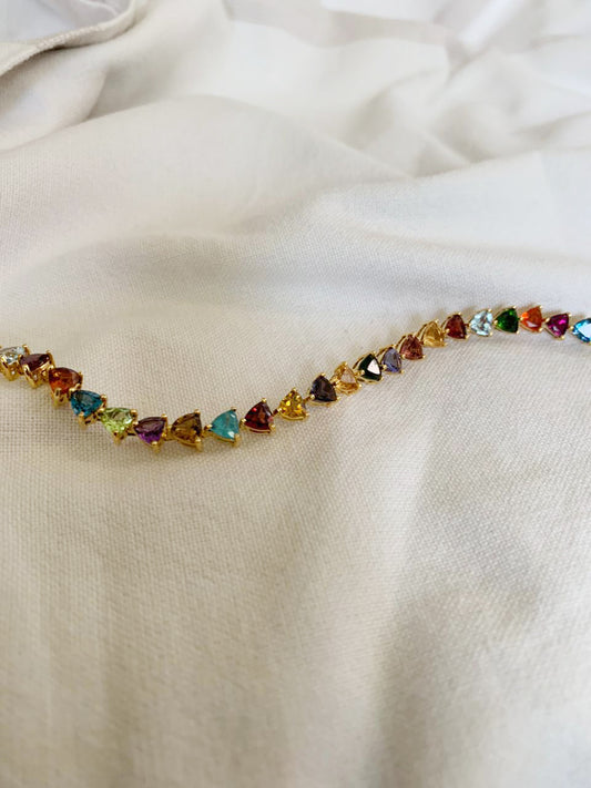 Multi color Gemstone Bracelet