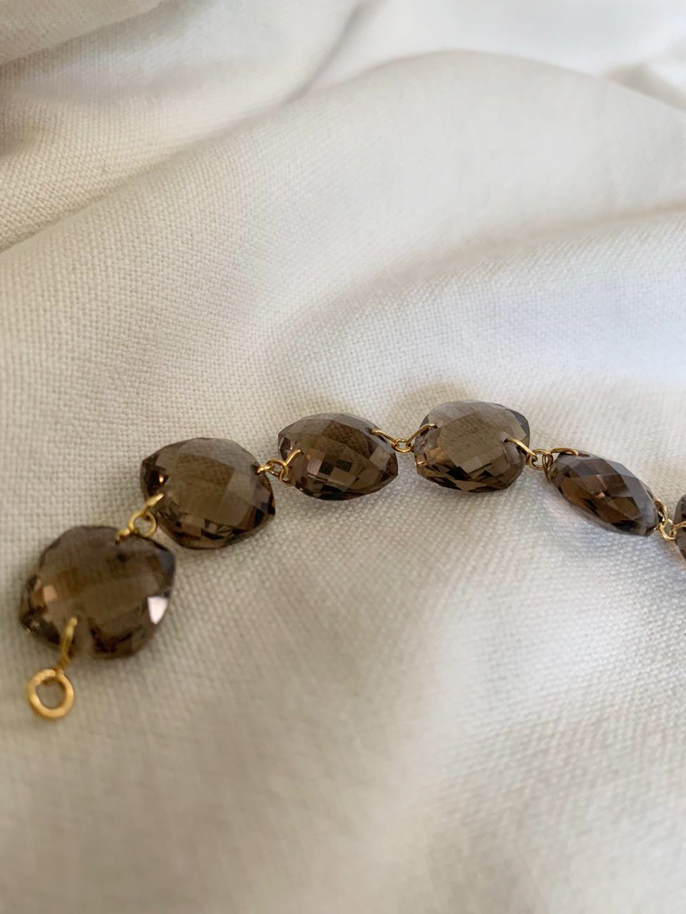 Smoky quartz Gemstone Bracelet