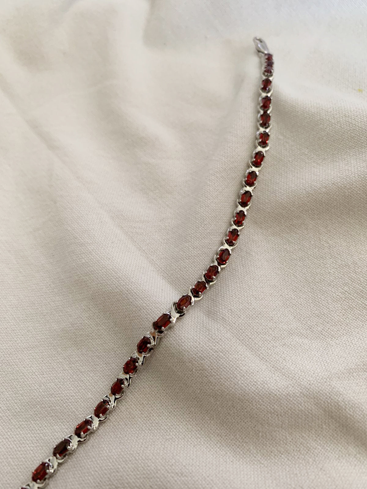 Red Garnet Gemstone Bracelet