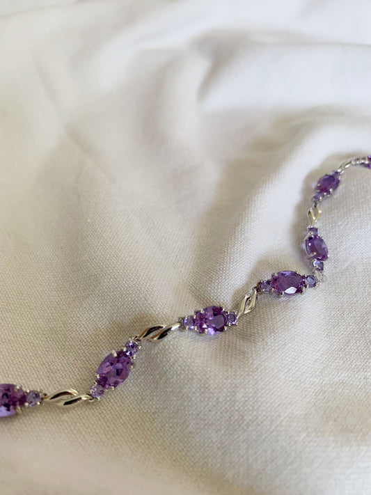 Amethyst Gemstone Bracelet