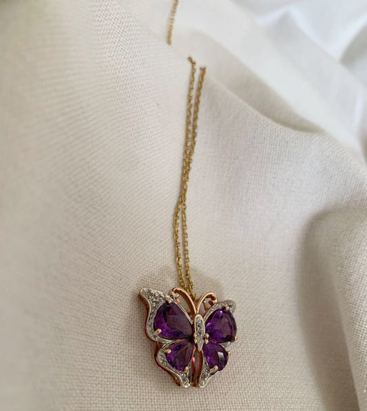 Sarah Butterfly   Necklace